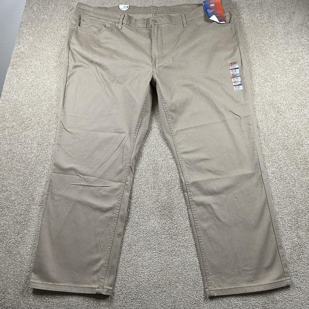 Levi's 541 50x30 Athletic Taper Khaki Pants Mens All Season Tech Tan